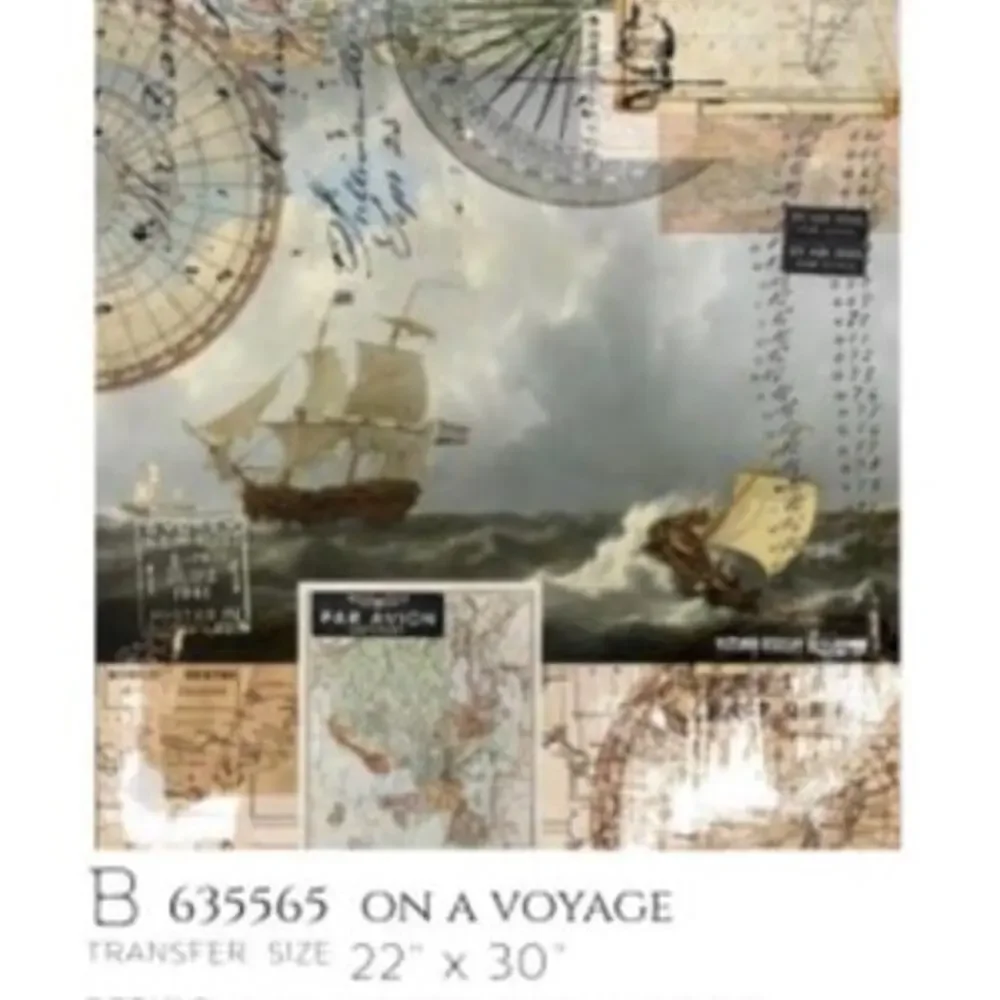 Re Design by Prima Transfer Sticker On a Voyage 22x30